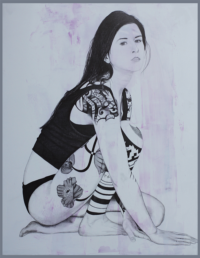 Stefanie Moshammer | Pencil and acrylic on canvas | 140x180 cm