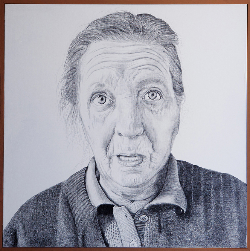 In My Time Of Dying | Pencil on canvas | 100x100 cm